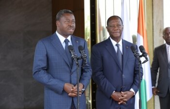 Le président togolais Faure Gnassingbé en visite de travail en Côte d’Ivoire